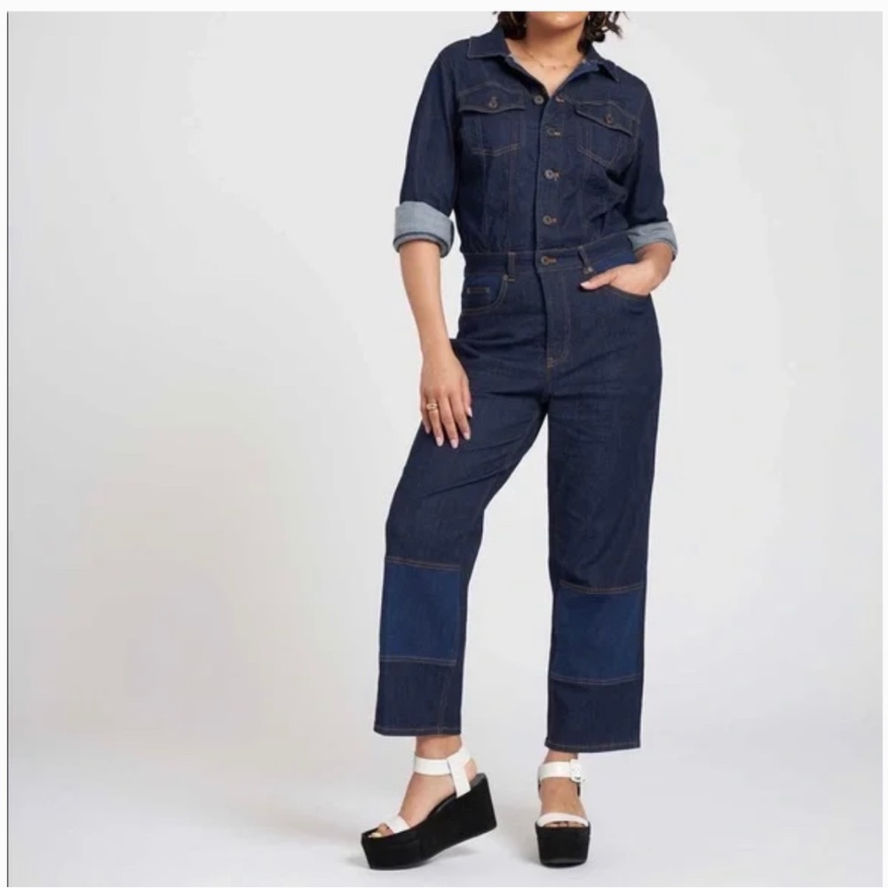 NWT ERDEM X UNIVERSAL STANDARD Myrtle Denim Jumpsuit